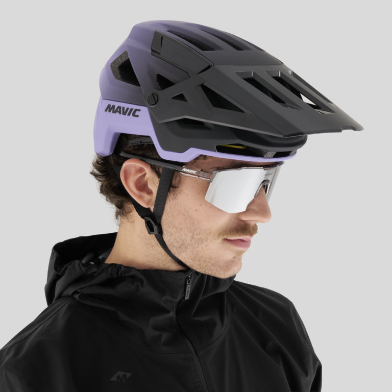 Casque VTT MAVIC DEEMAX TRAIL Noir/Violet - porté de profil