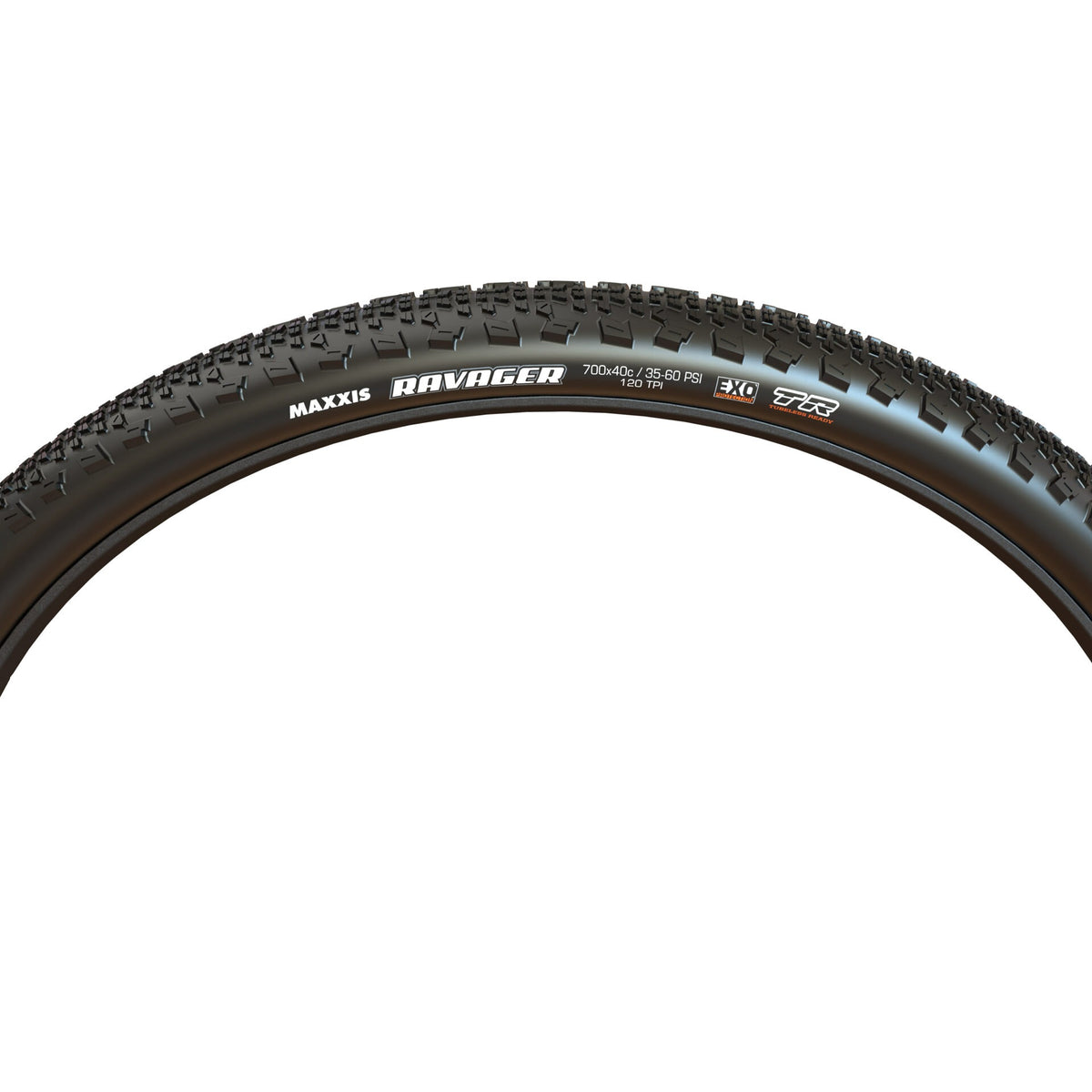 Pneu MAXXIS RAVAGER flanc noir - vue de côté
