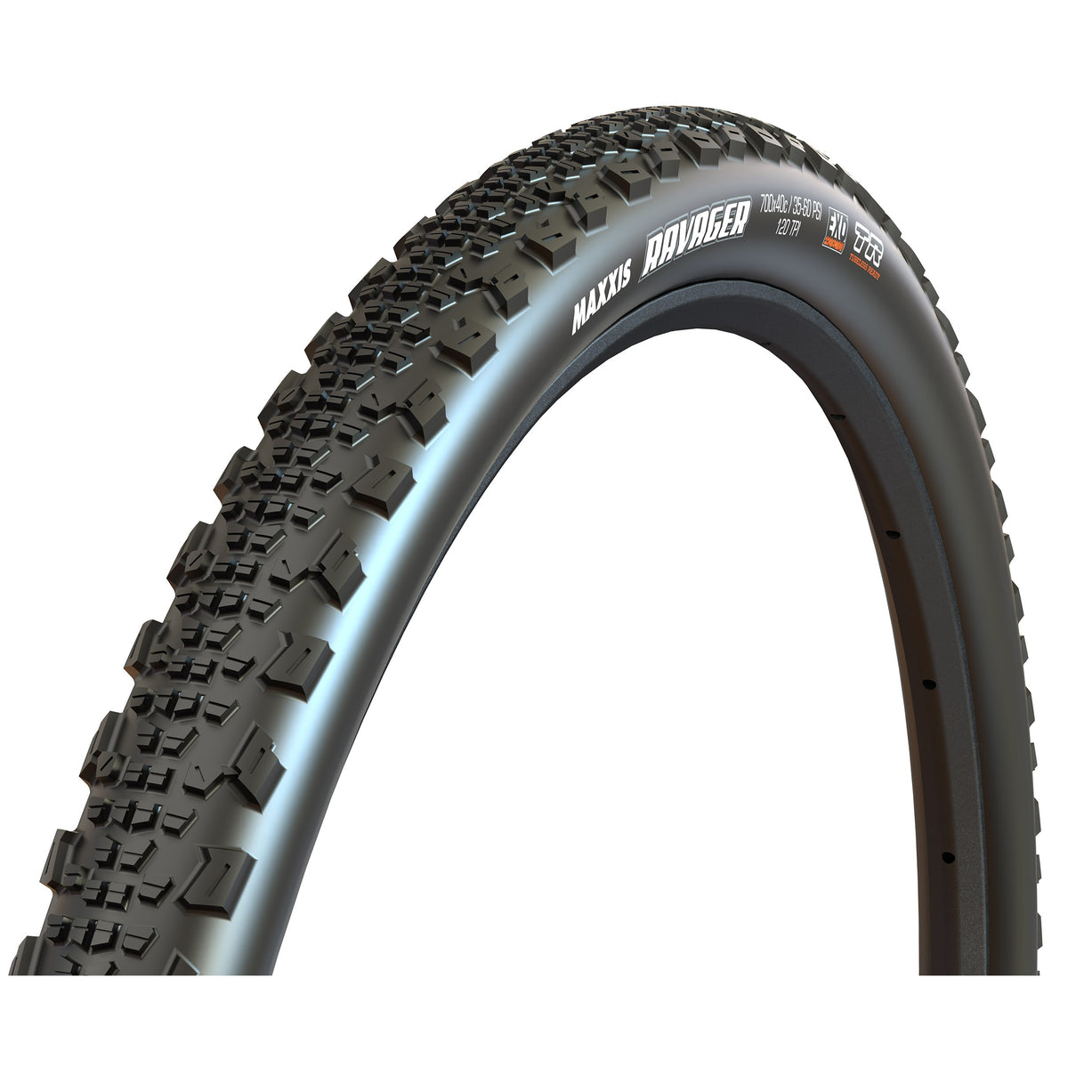 Pneu MAXXIS RAVAGER flanc noir - vue de profil