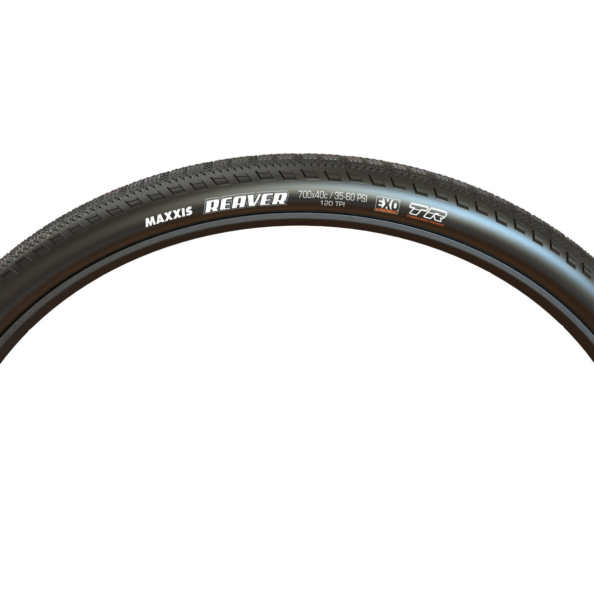 Pneu MAXXIS REAVER flanc noir - vue de côté