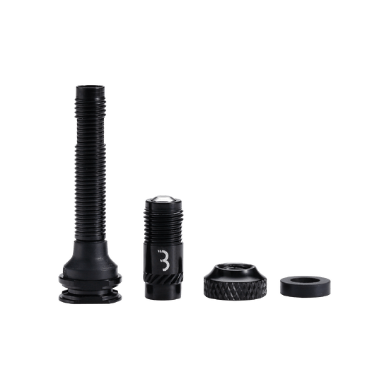 Sada 2 ventilů BBB CORE CAP s černými koncovkami