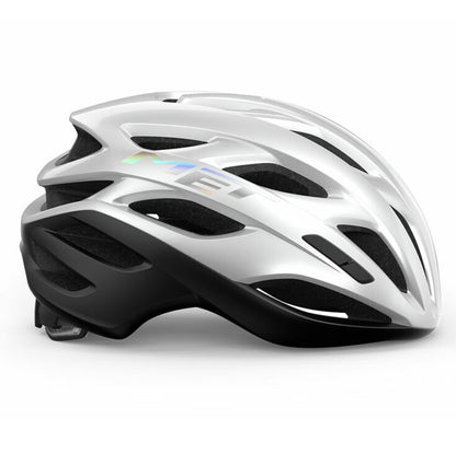 Casque Route MET ESTRO MIPS Blanc Holographique Mat/Brillant