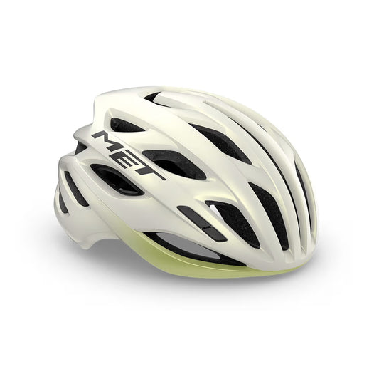 Casque Route MET ESTRO MIPS Blanc/Jaune 2025