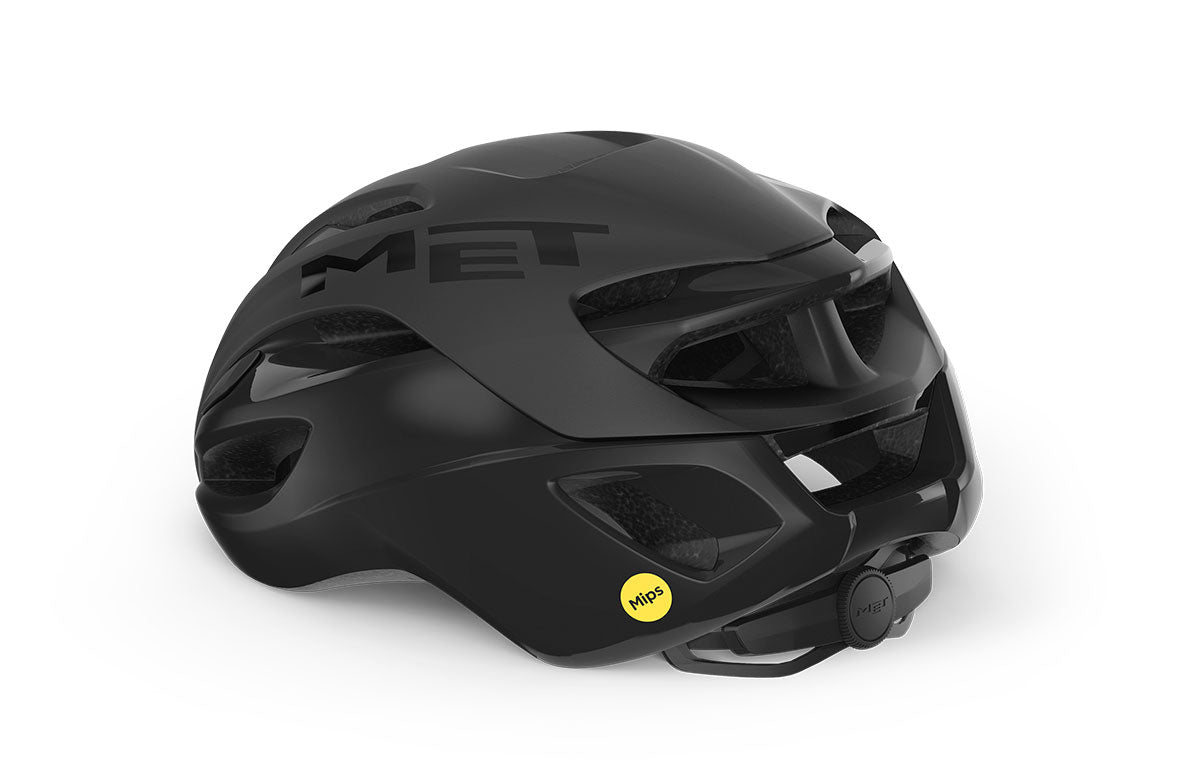 Kask szosowy MET RIVALE MIPS czarny matowy błyszczący
