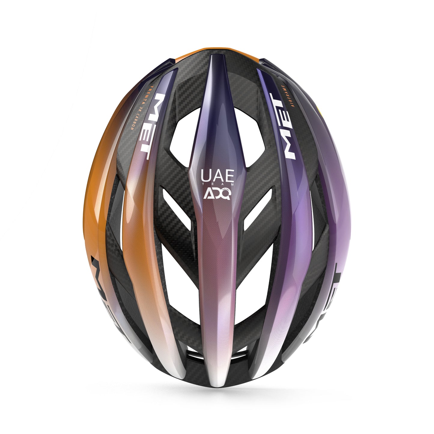 Casque MET TRENTA 3K CARBON MIPS UAE TEAM ADQ 2026 Violet/Orange