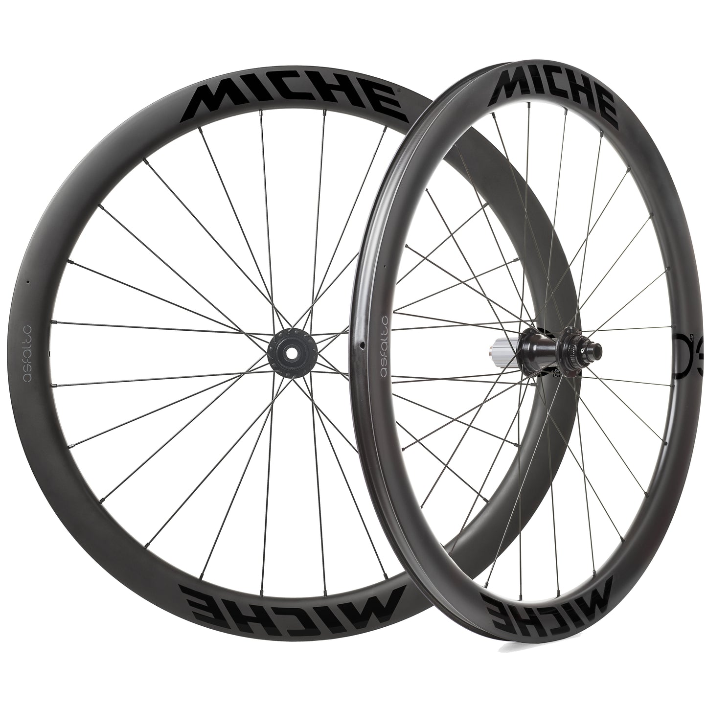 Par MICHE ASFALTO 45 Tubeless Ready-hjul (centerlås)