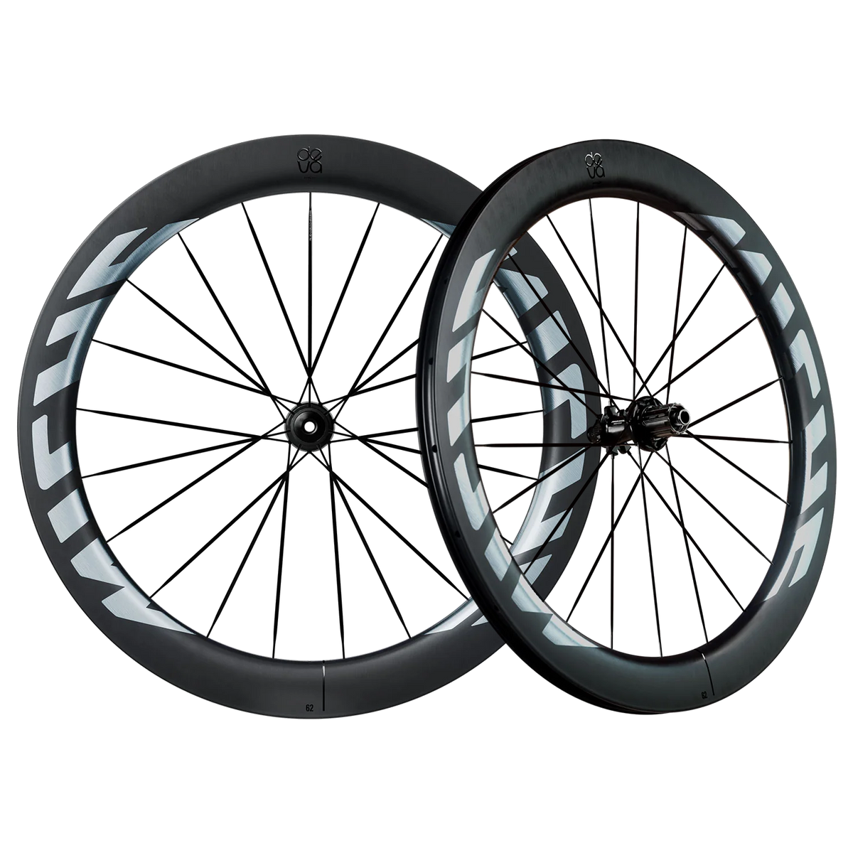 Paire de Roues MICHE DEVA RD 62 Tubeless Ready (Center Lock) Argent