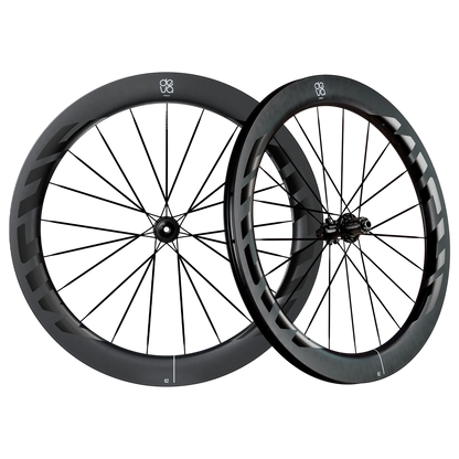 Paire de Roues MICHE DEVA RD 62 Tubeless Ready (Center Lock) Noir