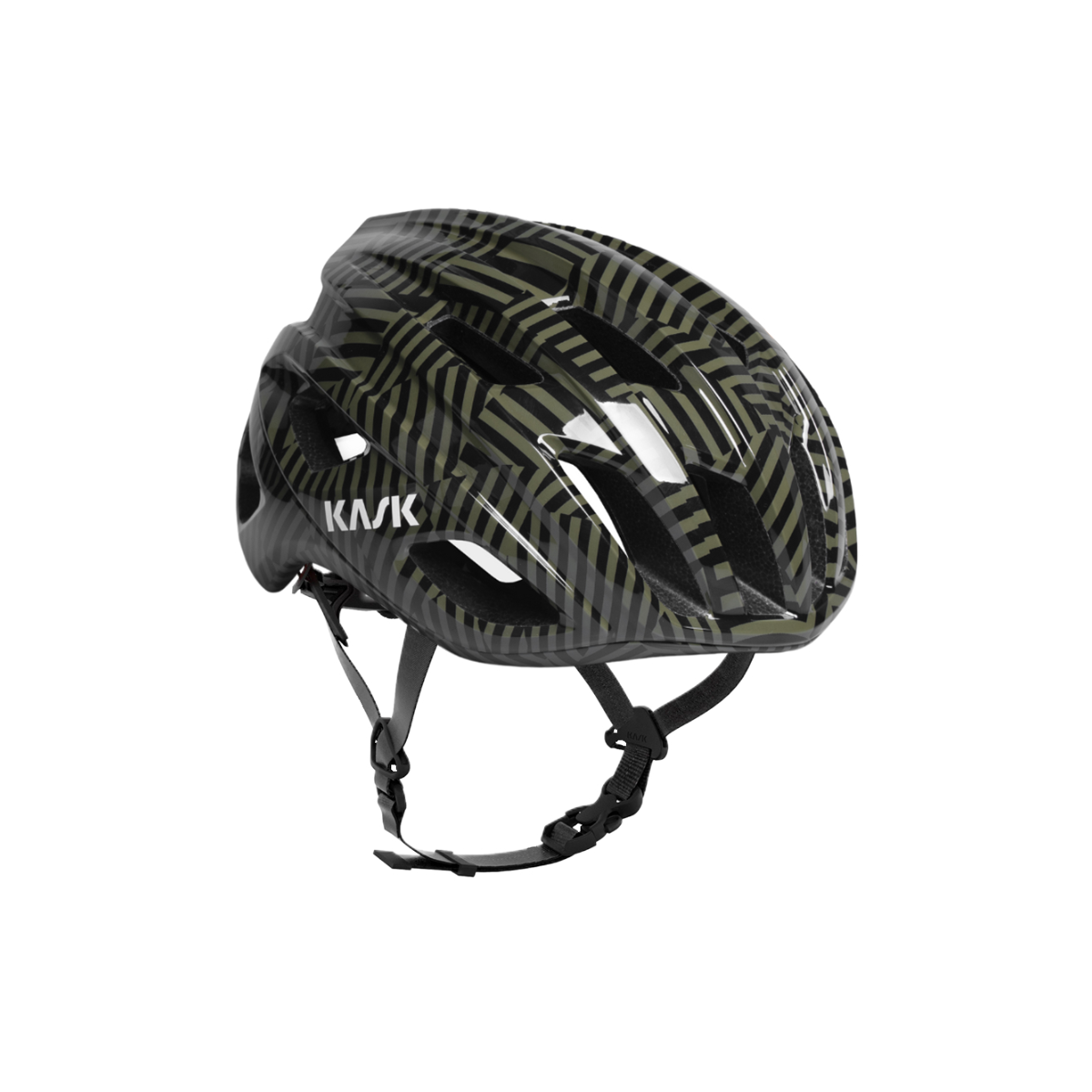 Casque Route KASK MOJITO CUBED CAMO Noir/Vert