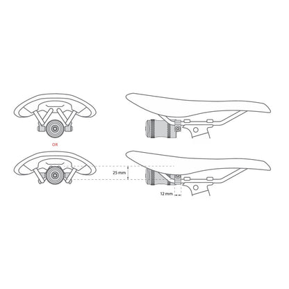 Eclairage Arrière LEZYNE SADDLE Ai ALERT 250