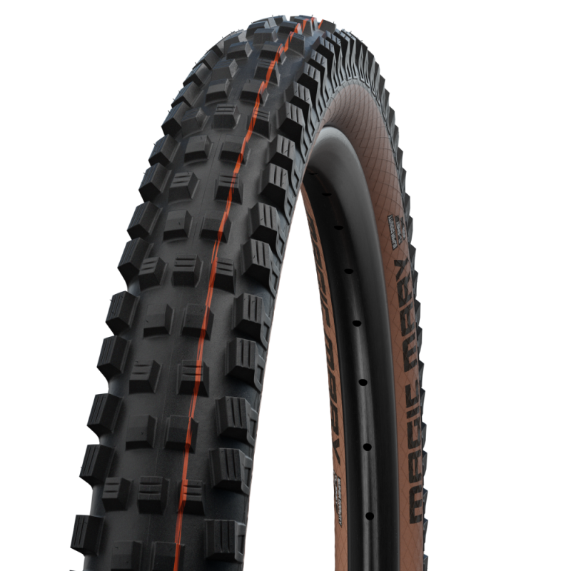 SCHWALBE MAGIC MARY 29x2.40 ADDIX SOFT SUPERGRAVITY Tubeless Ready Soft Black/Brown-dæk