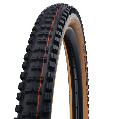 Pneu SCHWALBE BIG BETTY 27.5x2.40 ADDIX SOFT SUPERGRAVITY Tubeless Ready Souple Noir/Marron