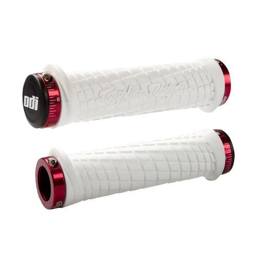 Grips ODI TROY LEE DESIGNS Lock-On 130 mm Blanc