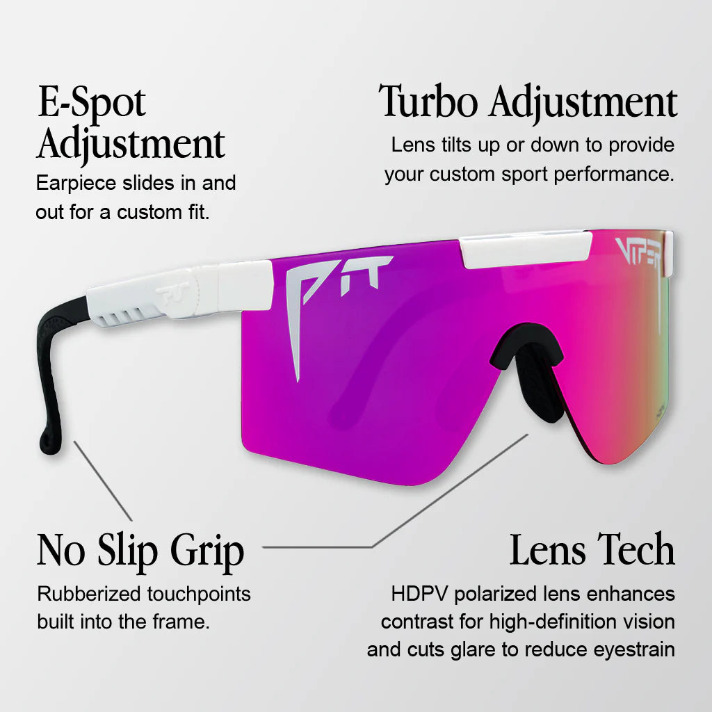 PIT VIPER THE FIRECRACKER ORIGINAL WIDE HDPV polariserede beskyttelsesbriller blå