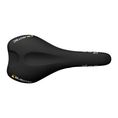 Selle BURGTEC THE CLOUD MK2 Rails Cro-Mo Noir — vue de dessus Cro-Mo