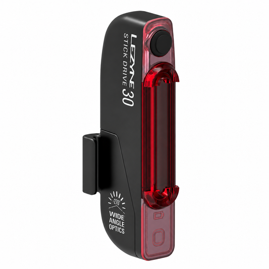 Éclairage Arrière LEZYNE KTV STICK DRIVE Noir — vue produit sur fond blanc