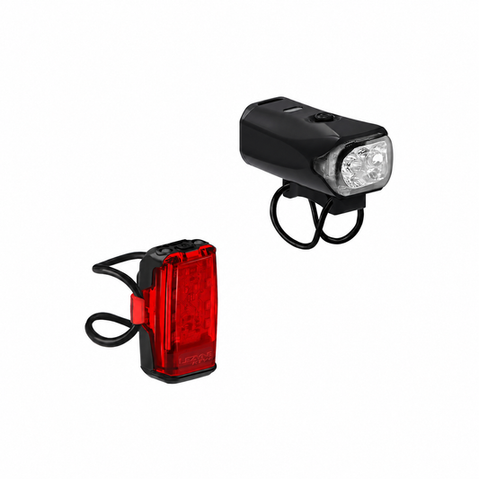 Éclairages Avant et Arrière LEZYNE KTV DRIVE 300+ / KTV+ DRIVE — vue produit sur fond blanc
