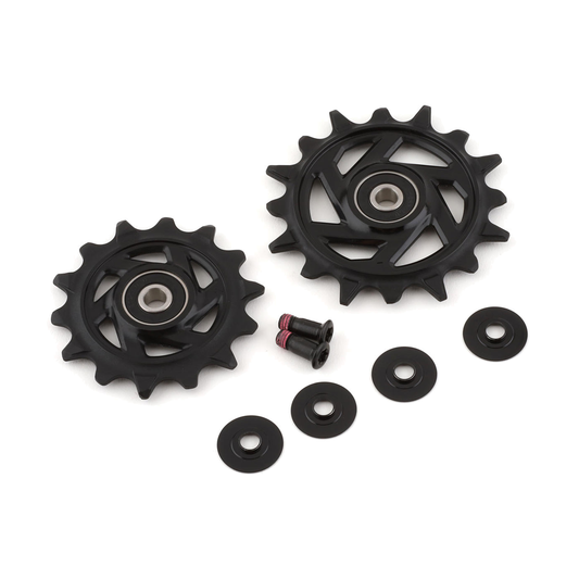 Galets de Dérailleur Arrière 12V SRAM X0/GX T-TYPE EAGLE AXS / RIVAL XPLR E1 — 11.7518.104.008 — photo de la pièce sur fond blanc