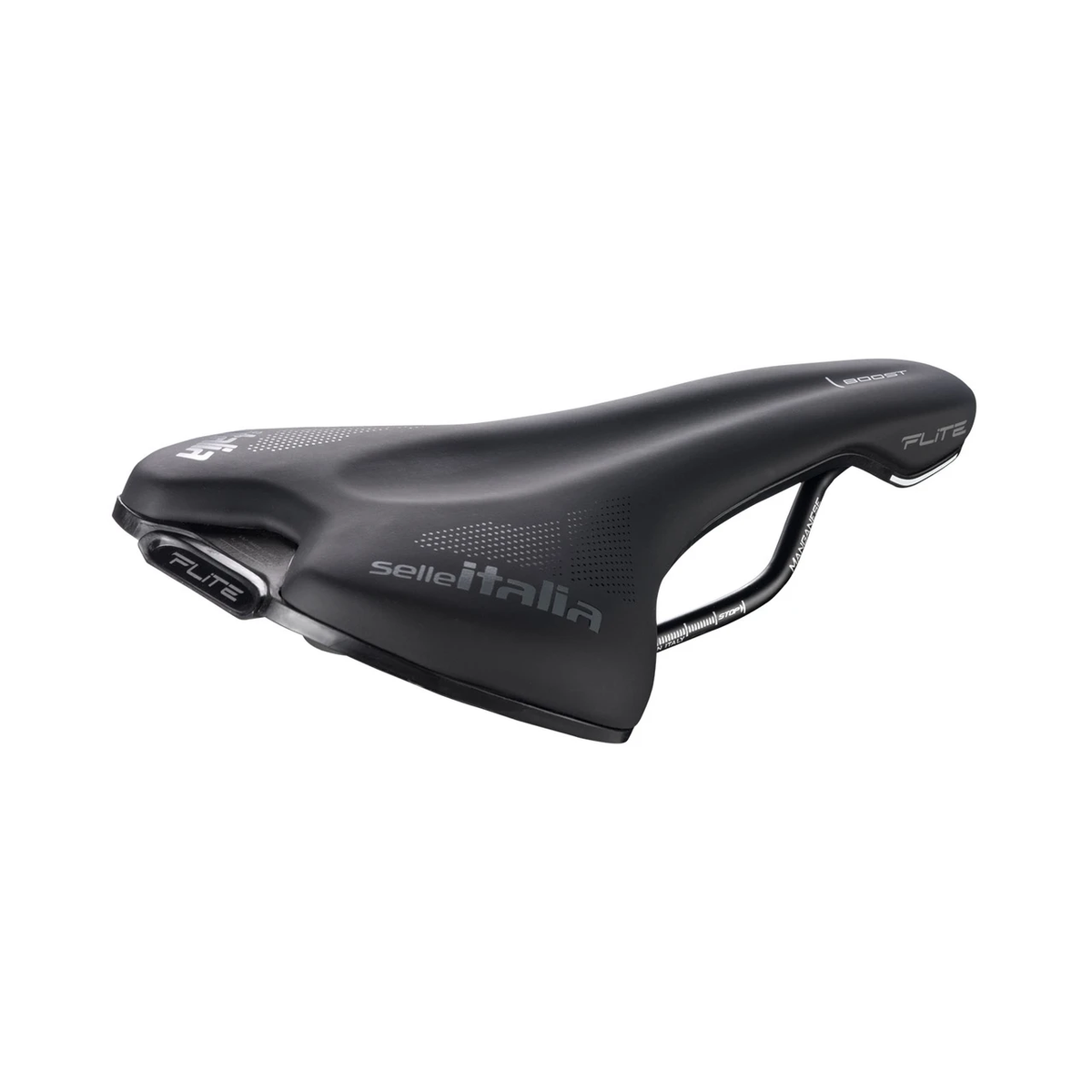 Selle SELLE ITALIA FLITE BOOST TM L Rails Magnanèse Noir — vue trois quarts