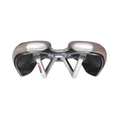 Selle SELLE ITALIA SLR BOOST GRAVEL SUPERFLOW S Rails TI316 Marron — vue arrière coloris marron S3