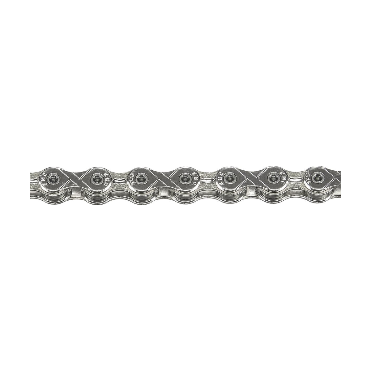 Chaîne 1V KMC X101 Argent — photo produit sur fond blanc