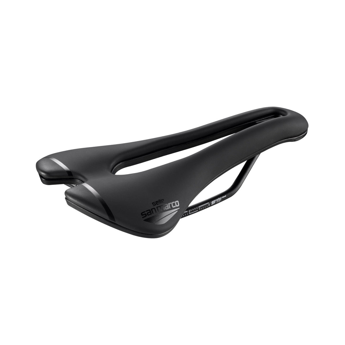 Selle SAN MARCO ASPIDE SHORT OPEN-FIT SPORT NARROW Rails Acier — vue complémentaire