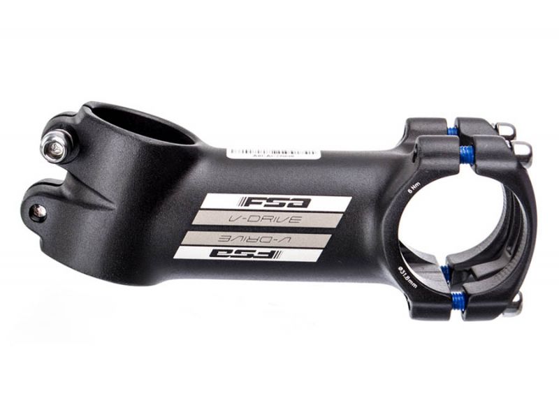 Potence FSA V-Drive Aluminium +/-17° Noir — vue de profil