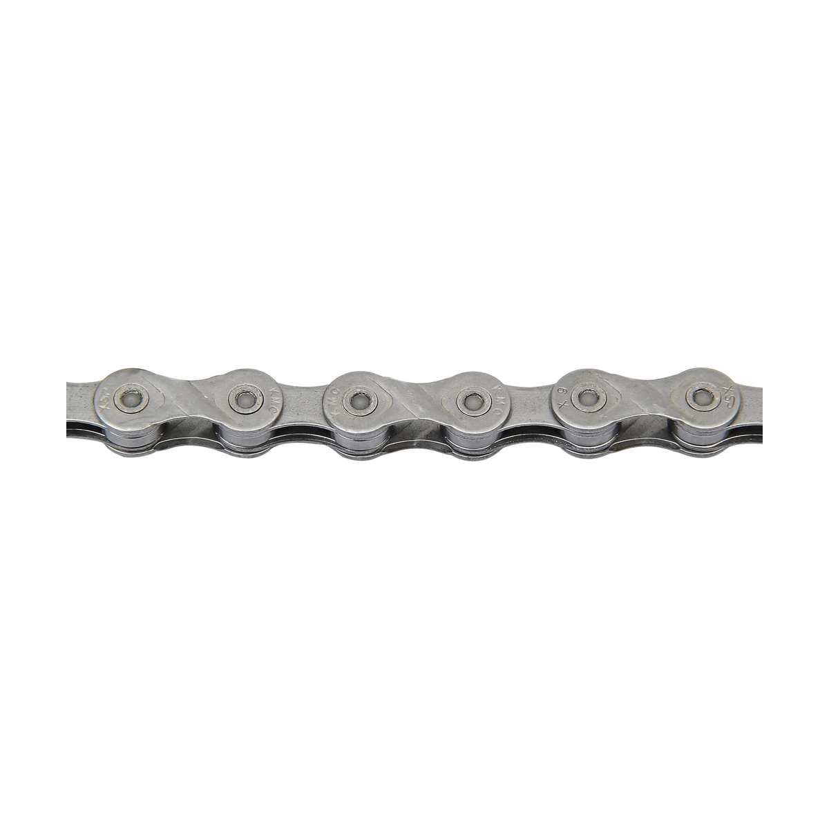 Chaîne 9V KMC X9 Gris — photo produit sur fond blanc