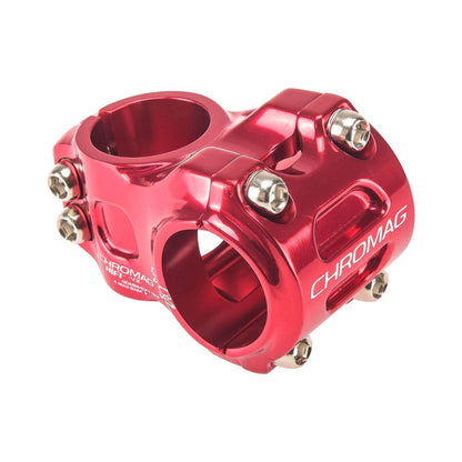 Potence CHROMAG HIFI V2 0° Rouge — vue principale sur fond blanc