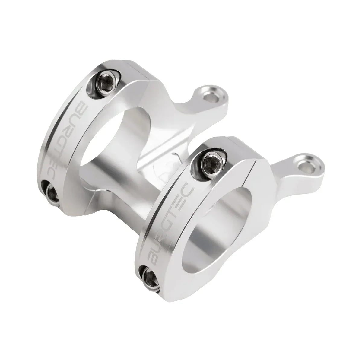 Potence BURGTEC Direct Mount MK3 Argent — vue principale sur fond blanc