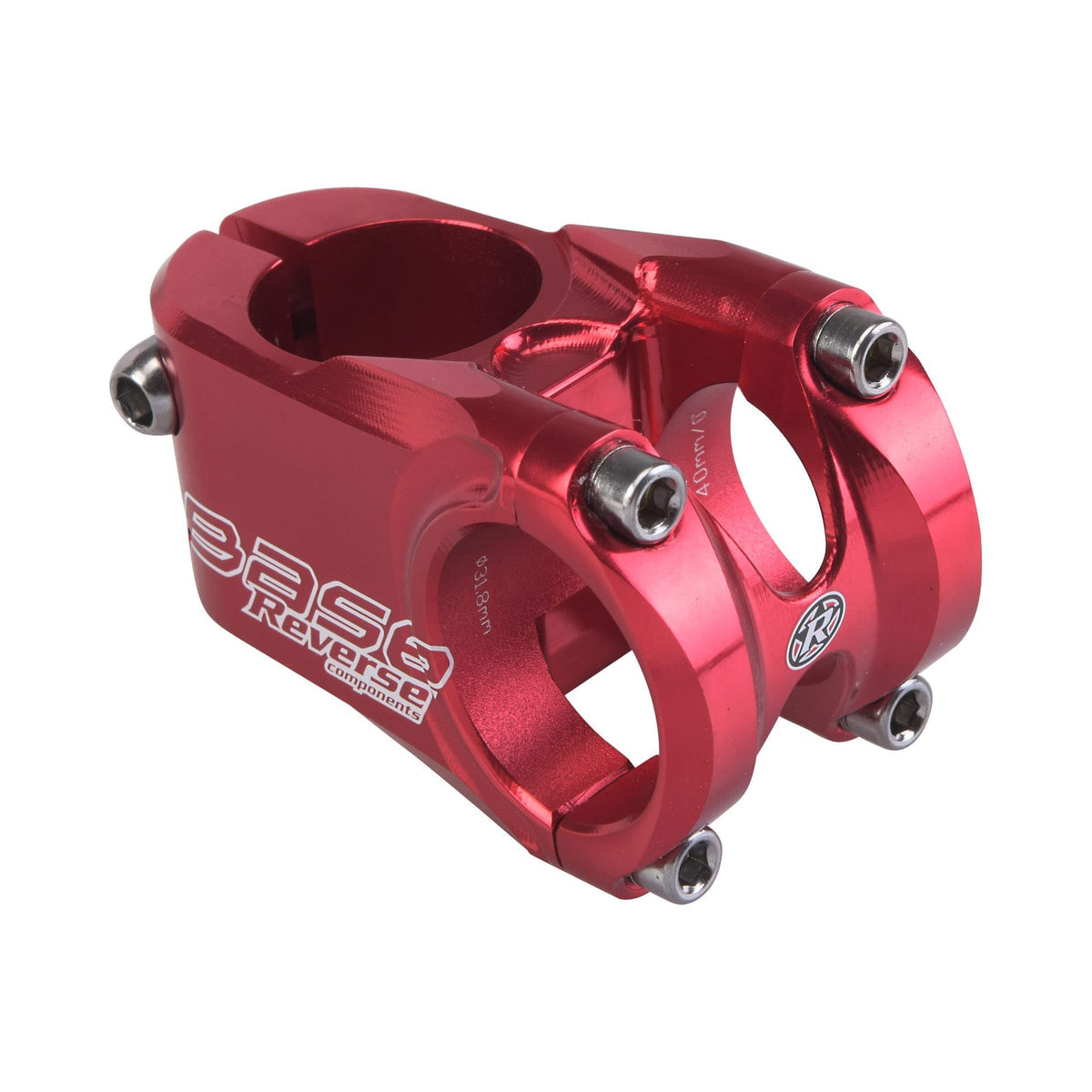 Potence REVERSE COMPONENTS BASE Rouge — vue principale sur fond blanc
