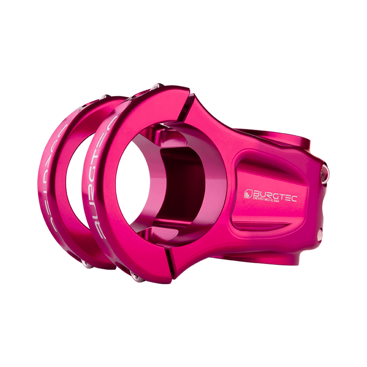 Potence BURGTEC ENDURO MK3 Rose — vue principale sur fond blanc