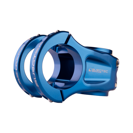 Potence BURGTEC ENDURO MK3 Bleu — vue principale sur fond blanc