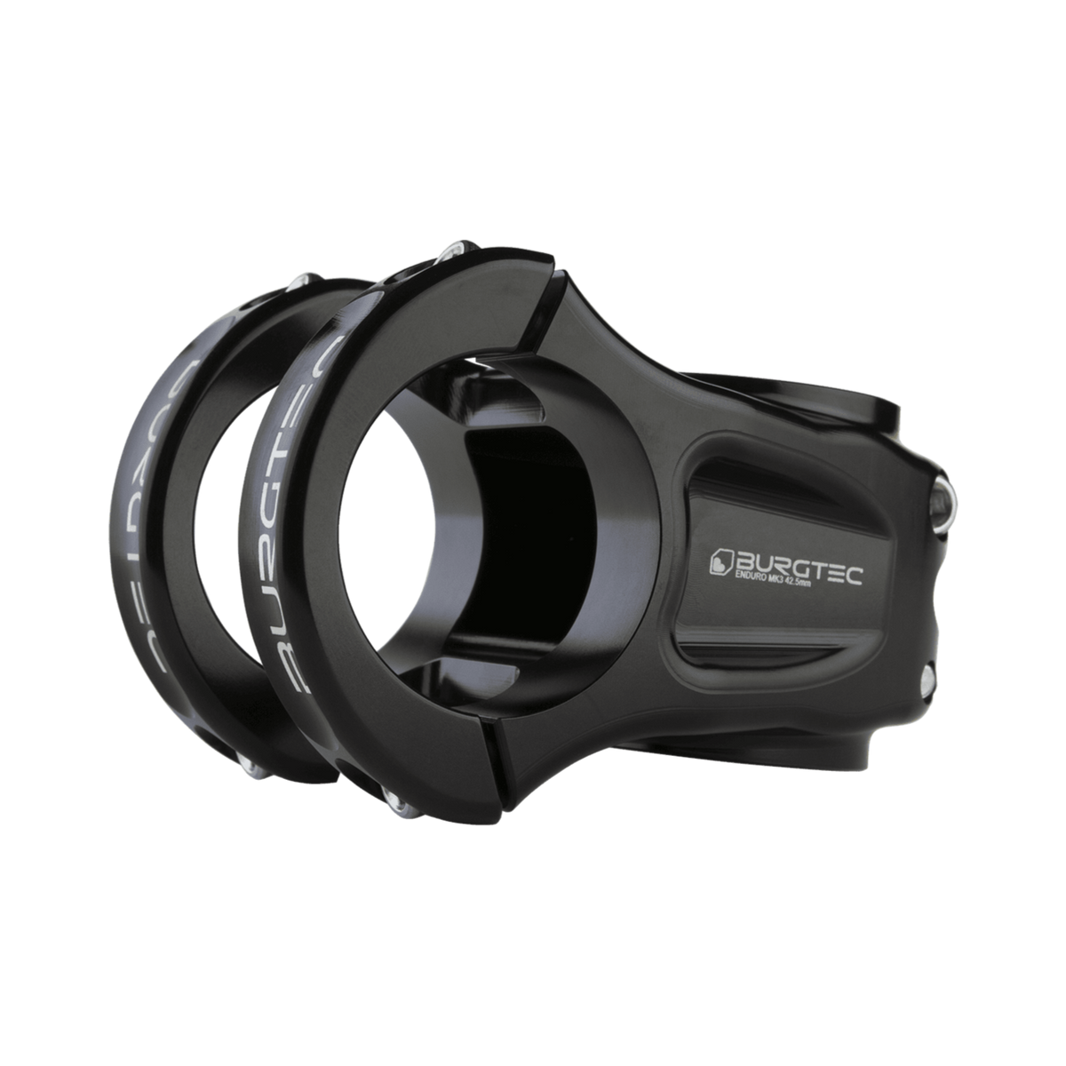 Potence BURGTEC ENDURO MK3 Noir — vue principale sur fond blanc