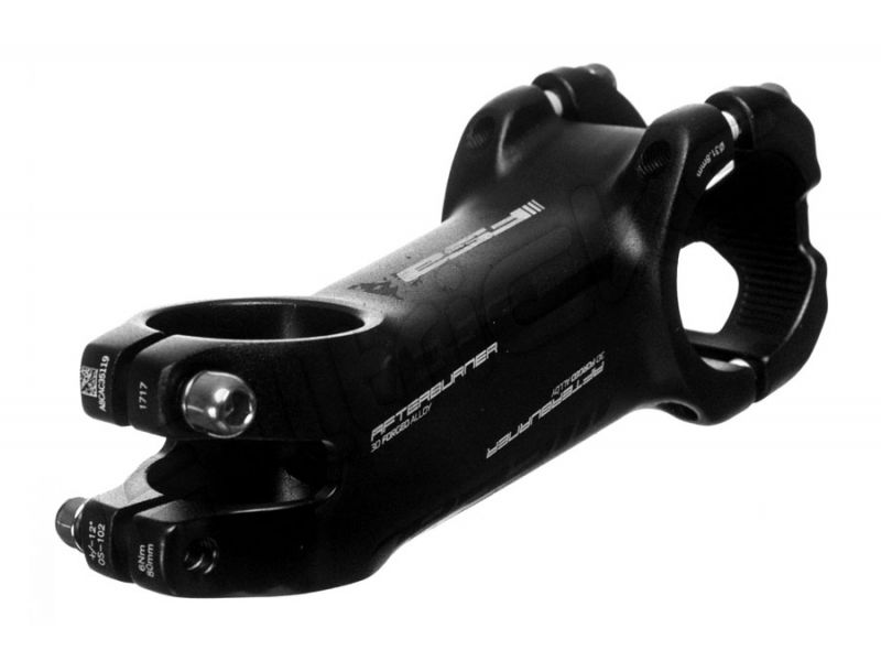 Potence FSA AFTERBURNER Aluminium -12° Noir — vue du dessous en trois quarts