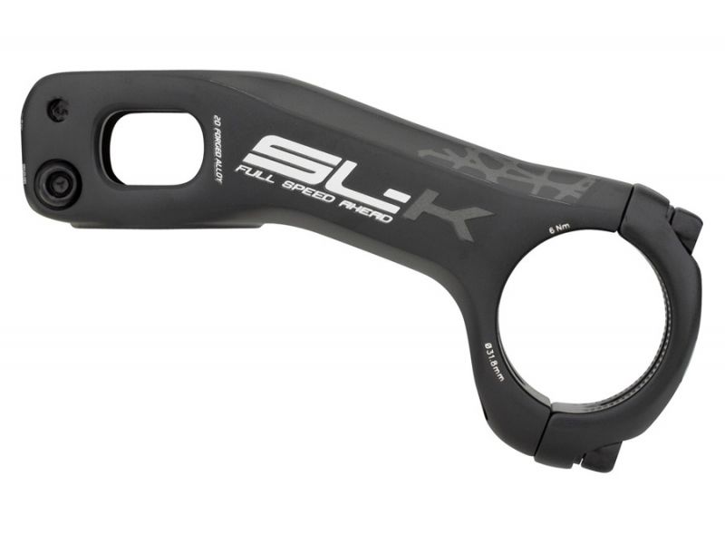 Potence FSA SL-K Aluminium -20° Gris — vue de profil