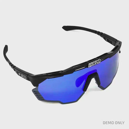 Lunettes SCICON AEROSHADE KUNKEN Noir Multimirror Bleu