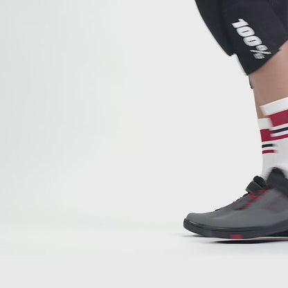 Chaussures VTT CRANKBROTHERS STAMP SPEED LACE FLAT Gris/Rouge
