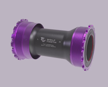 Boitier de Pédalier WOLFTOOTH T47i Interne 30mm Ultraviolet Purple