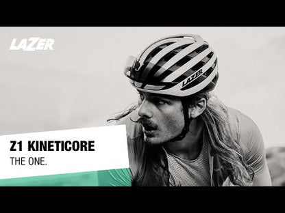 Casque Route LAZER Z1 KINETICORE Blanc/Noir - Édition Limitée UYH Use Your Head + LED