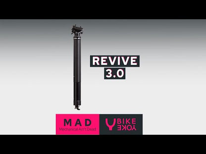 Tige de Selle Télescopique BIKEYOKE REVIVE 3.0 - Édition Limitée Argent