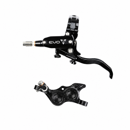 Frein HOPE TECH 4 EVO TR4 Noir/Noir — levier et étrier sur fond blanc