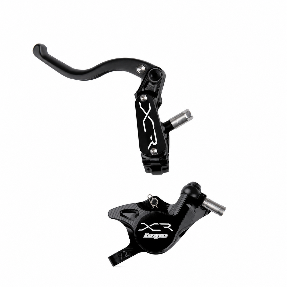 Frein HOPE XCR PRO X2 PM Noir — levier et étrier sur fond blanc