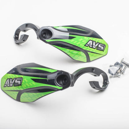 Protège Mains AVS KIT DECO Patte Alu Noir/Vert