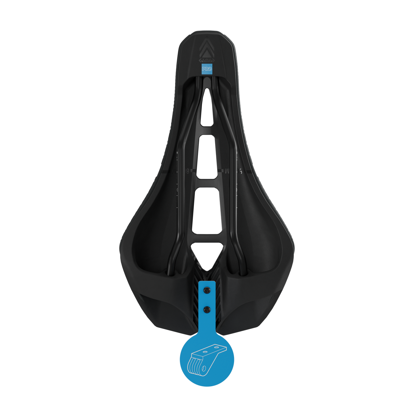 Selle PRO STEALTH 3D PERFORMANCE 142mm Rails Inox Noir