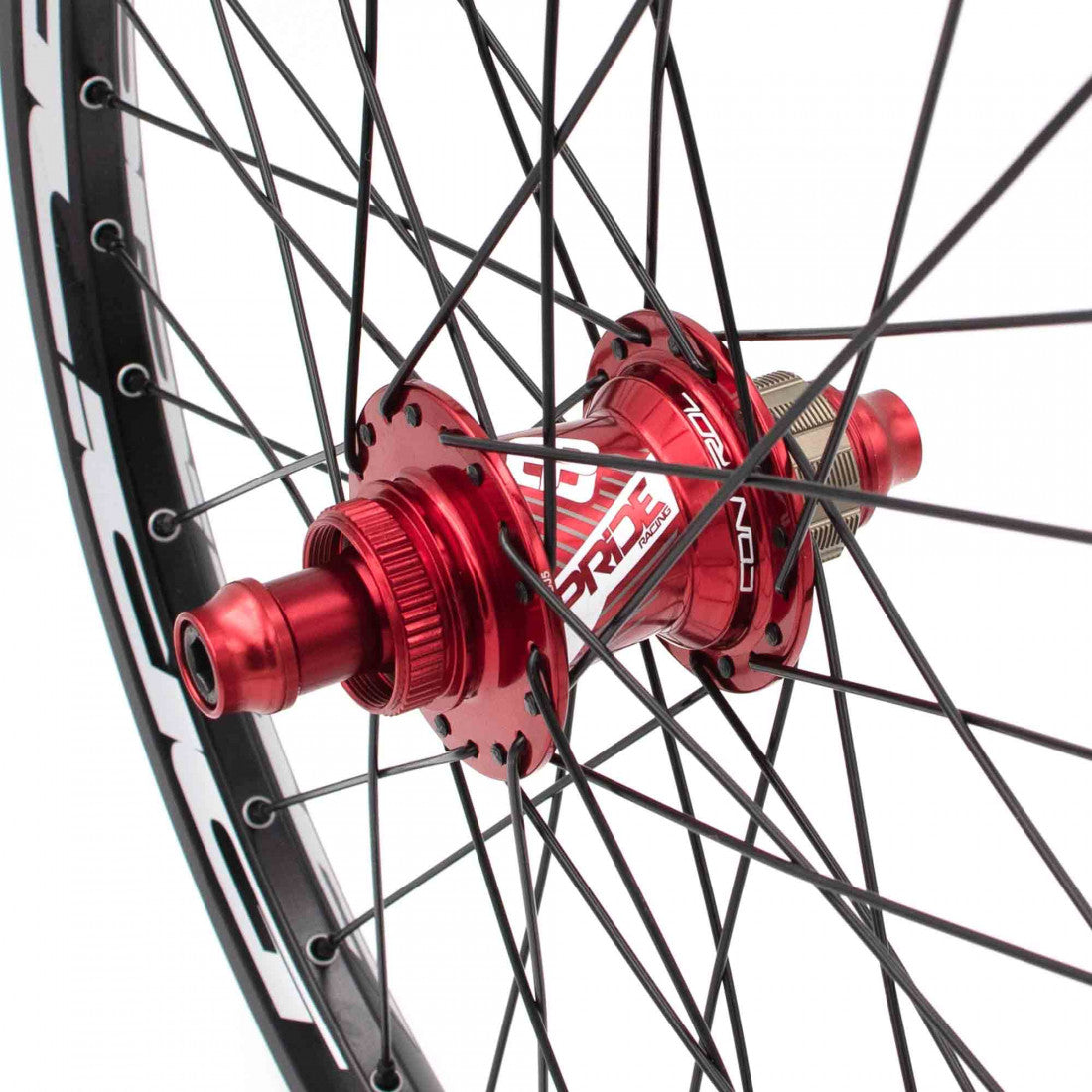 Paire de Roues PRIDE 20" (406mm) Control V1 Disc Axes 20/10mm Rouge