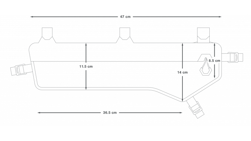 Brašna na rám APIDURA EXPEDITION FRAME PACK 5 L Black
