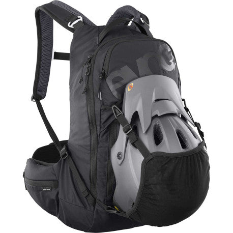 Ryggsäck med ryggstöd EVOC TRAIL PRO BLACKLINE 16 L Svart
