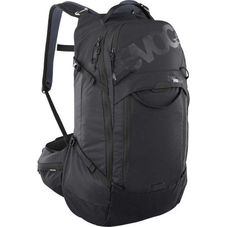 Ryggsäck med ryggstöd EVOC TRAIL PRO BLACKLINE 26 L Svart