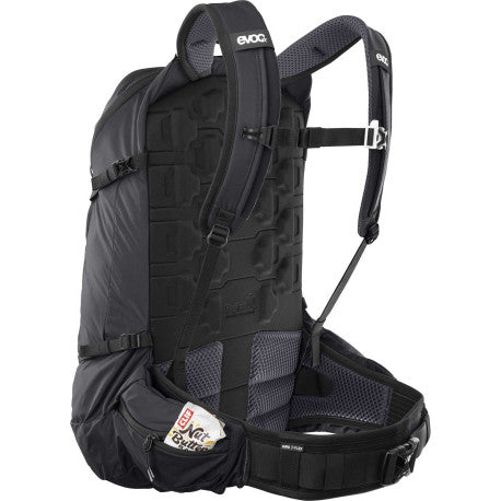 Ryggsäck med ryggstöd EVOC TRAIL PRO BLACKLINE 26 L Svart